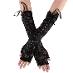 Luxusné dlhšie krajkové rukavice so šnurovaním 2296 - Erotická bielizeň, obuv