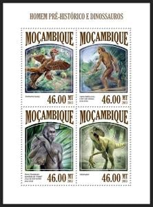 Mosambik 2013 Život v pravěku, dinosauři Mi# 6812-15 Kat 11€ R15