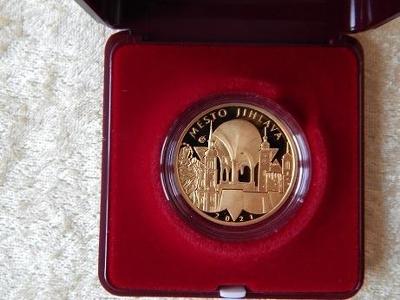 Zlatá mince 5000 Kč Jihlava proof