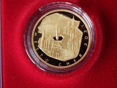 Zlatá mince 5000 Kč Cheb proof