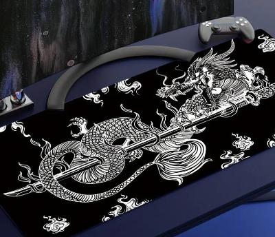 Protiskluzová podložka pod klávesnici a myš s motivem draka 60 x 30 cm