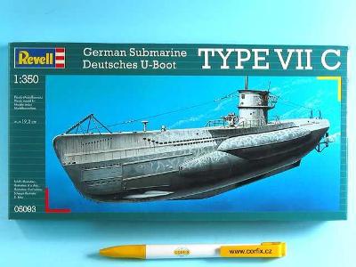 Revell - ponorka U-Boot Typ VIIC, ModelKit 05093, 1/350