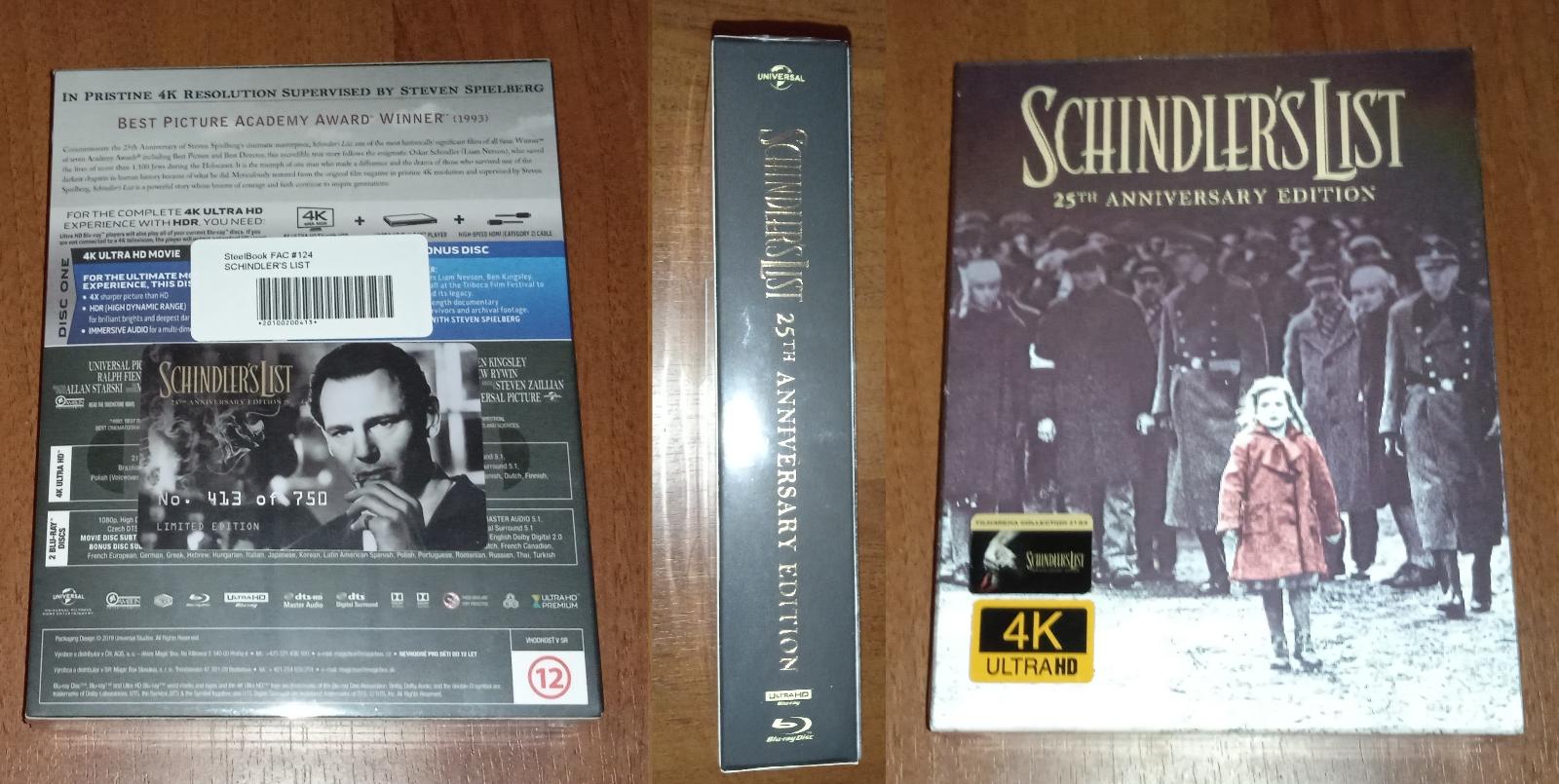 FAC Schindlerov zoznam (4K Ultra HD + 2 Blu-ray) - Film