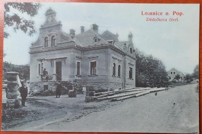 Lomnice nad Popelkou - Dědečkova čtvrť - krásný živý záběr - cca 1915