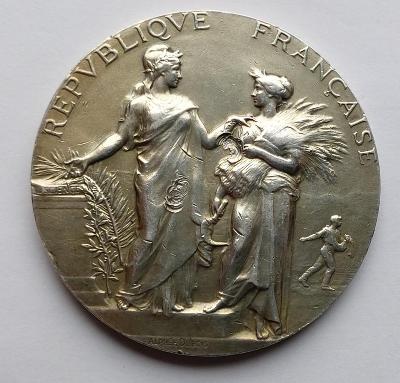 Stříbrná medaile - Zemědělství a obchodu 1911. Ag.