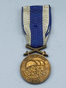SK. vojenská medaila za zásluhy - bronzová