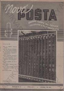 Nová pošta Odb.časopis pro pošt. službu 7ks 1946-7
