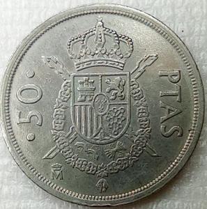 M.2024.163. 50 Peseta. 1983. Španělsko - Velká mince !!!
