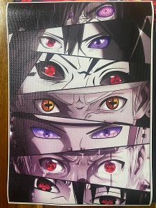 Naruto anime plátěný plakát 21 x 30cm 