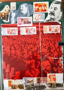 Zbierka-album pohľadníc a dal.- socializmus a agitácia.