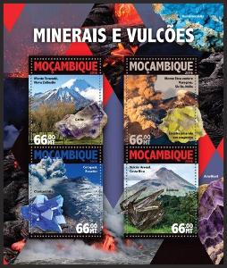 Mosambik 2016 Sopky a minerály Mi# 8289-92 Kat 15€ R208