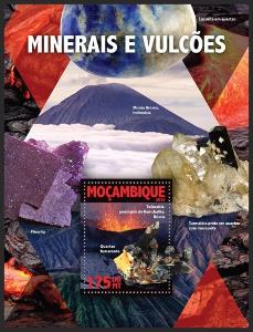 Mosambik 2016 Sopky a minerály Mi# Block 1098 Kat 10€ R208