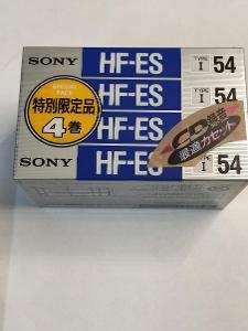 Audiokazety Sony HF-es 54 (Japonsko 4pack)