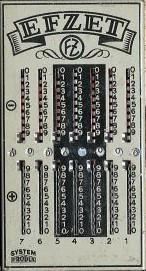 Ruční mechanická kalkulačka EFZET – FZ, 7xx8