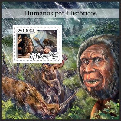 Mosambik 2016 Prehistorický člověk Mi# Block 1196 Kat 20€ R211