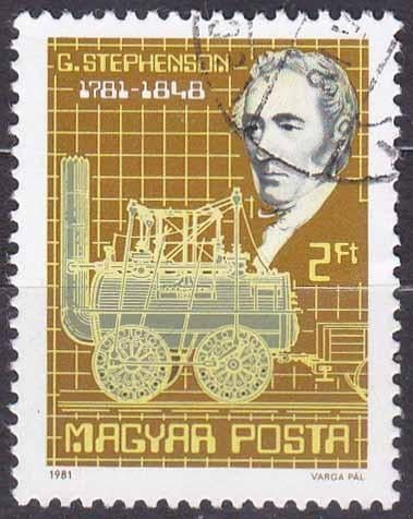 Maďarsko - G. Stephenson, lokomotiva