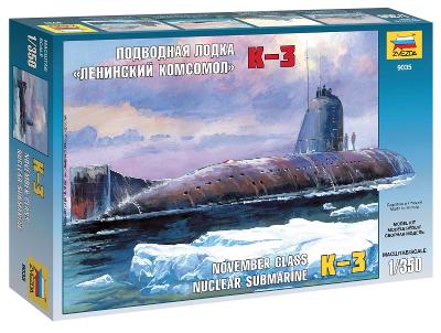 Zvezda - sovietska jadrová ponorka K-3 Leninskij Komsomol, 9035, 1/350