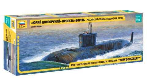 Zvezda - jadrová ponorka "Yury Dolgorukiy", Model Kit 9061, 1/350