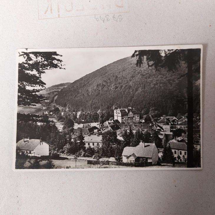 Trenčianske teplice, kúpele - celkový pohľad foto prešla 1928 - Pohľadnice miestopis