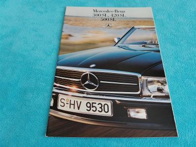 Prospekt Mercedes-Benz 300 SL, 420 SL, 500 SL R107 (1985), 28 stran D