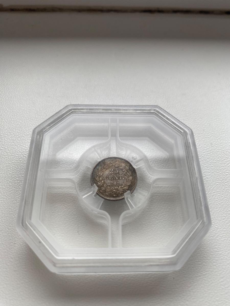 Mince Francúzsko 1847 25 Centimes - GENI - Numizmatika