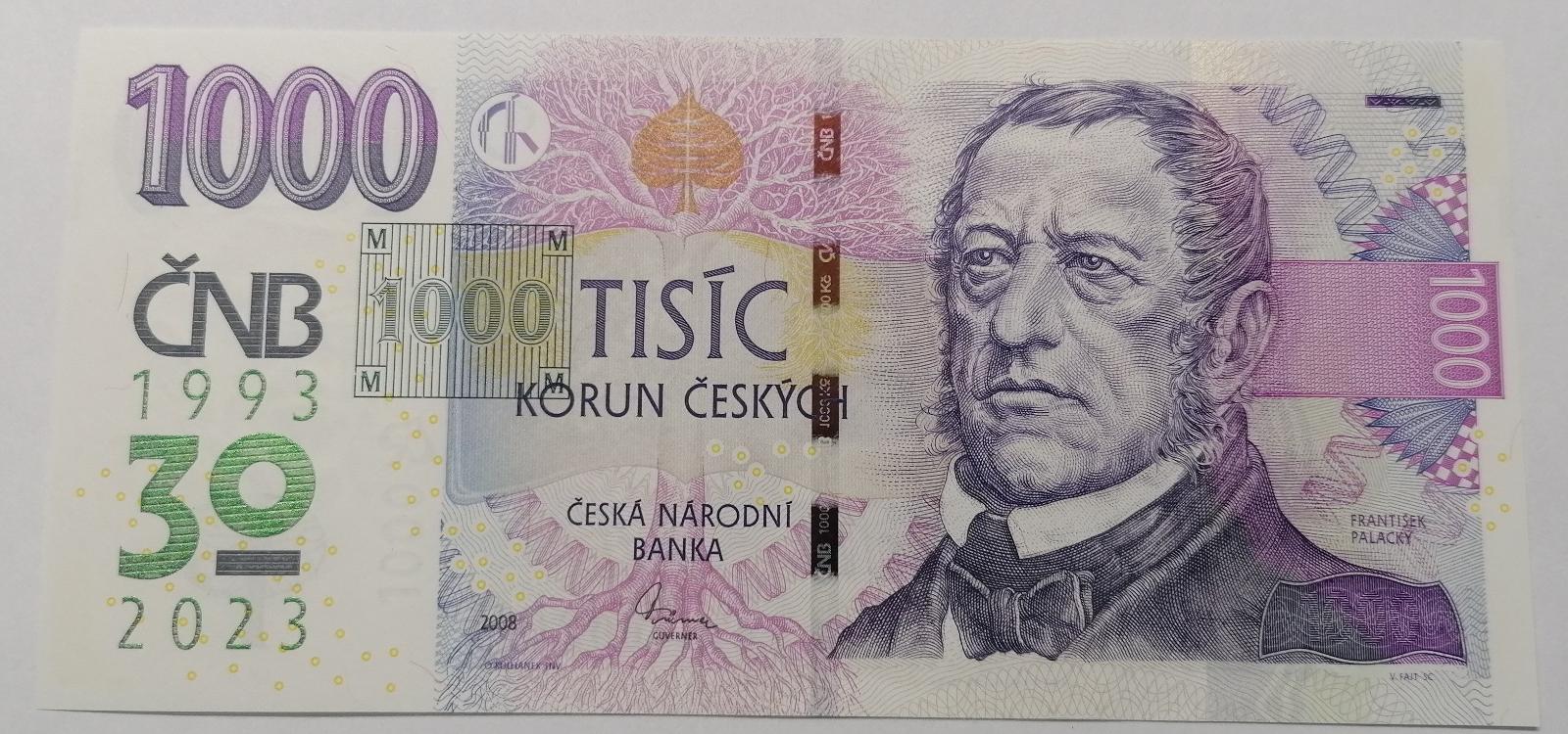 1000 K 2023 p tisk 30. v ro NB s rie R13 000208 stav UNC Aukro