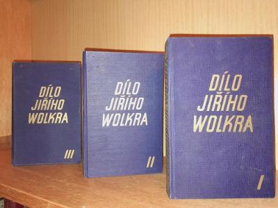 Dílo Jiřího Wolkra, 3 svazky - kompletní, 1941, originální vazby