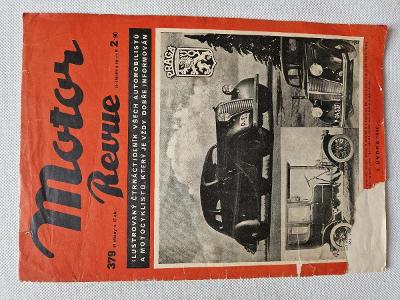 Starý motoristický časopis Motor Revue č. 379 1940 auto moto veteráni