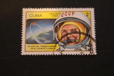 Kuba, kosmos razítkovaná