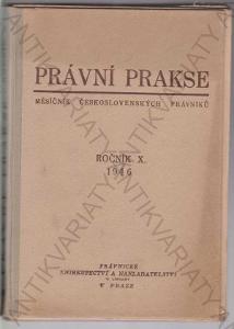 Právna praksia 1946 V. Linhart, Praha