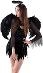 Nový karnevalový kostým Čierny anjel - krídla 55 x 40 cm - undefined
