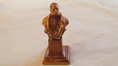 Starožitná bronzova soska busta těžítko Císař Franz František Josef I