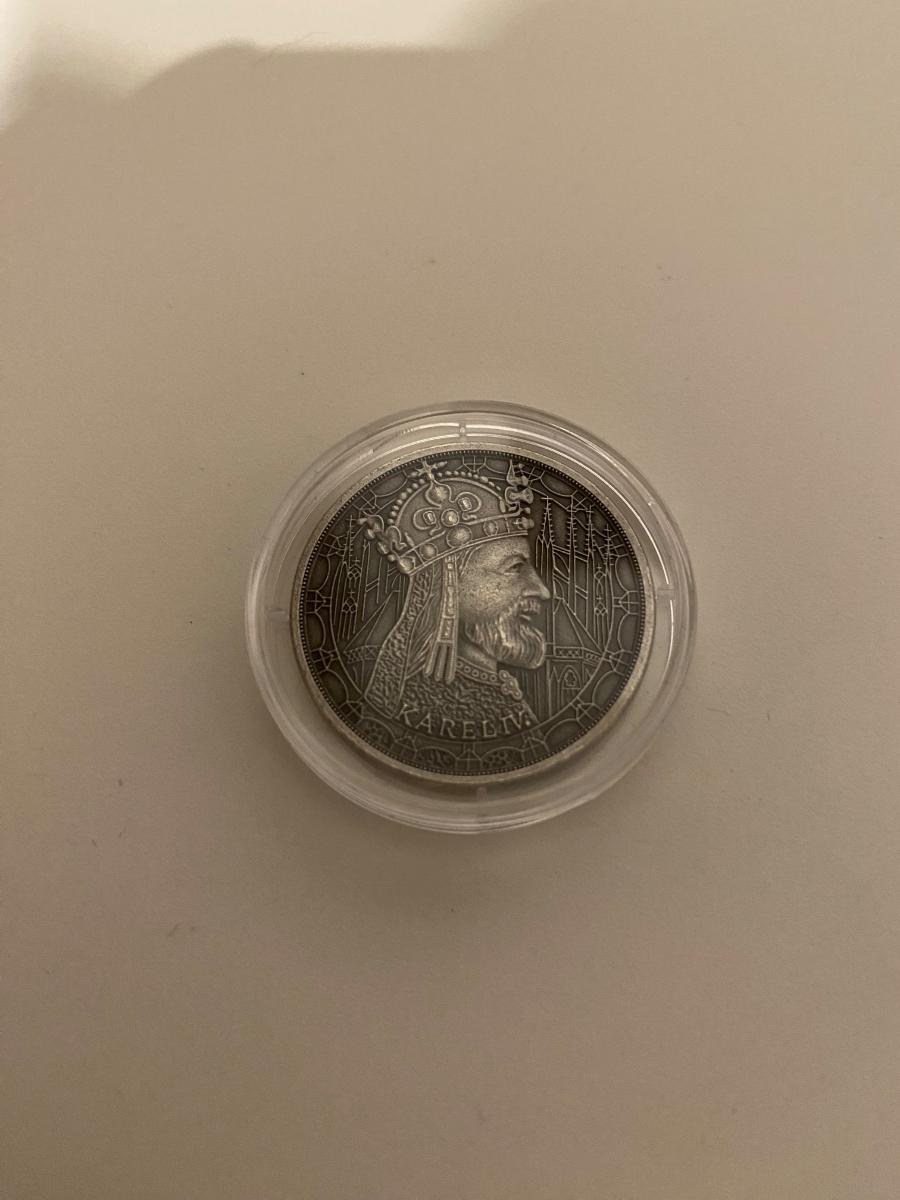Strieborná minca Karol IV. - Numizmatika