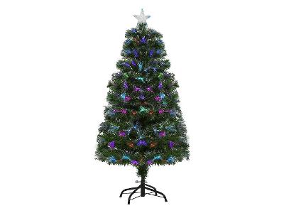 Umělý vánoční stromek 830-017, s kovovým stojanem, LED, 120 cm - A