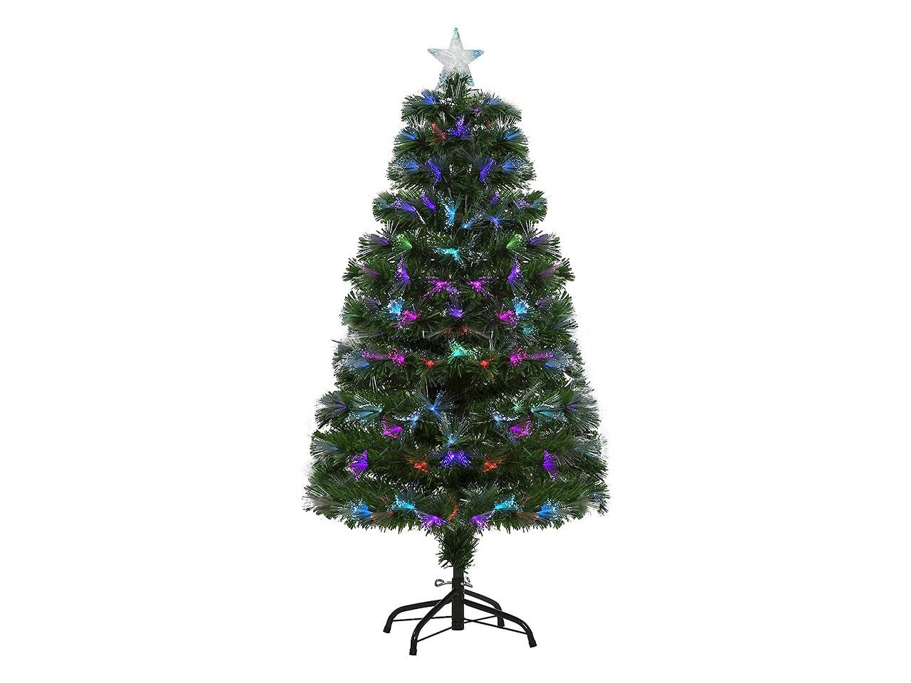 Umelý vianočný stromček 830-017, s kovovým stojanom, LED, 120 cm - A - Dom a záhrada