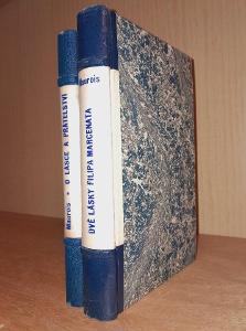 2 knihy - André Maurois, 1932 + 1935 - polokožené vazby