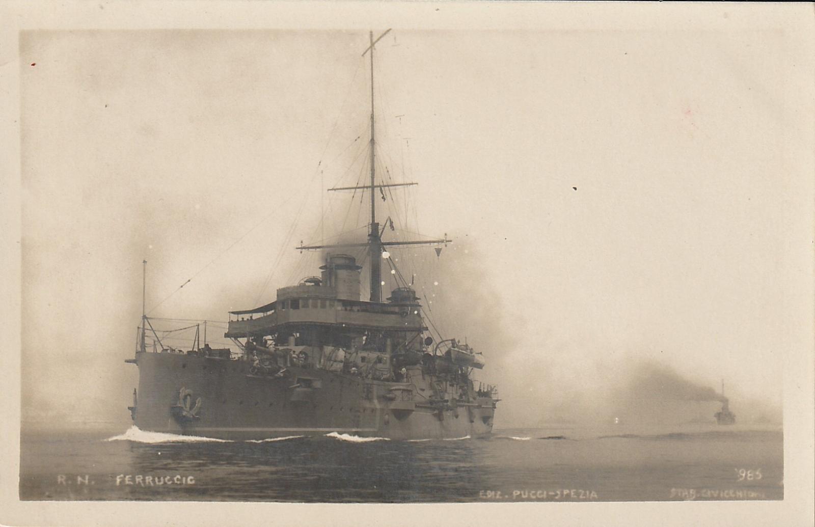 Vojnová loď-R.N. FERRUCIE - Pohľadnice