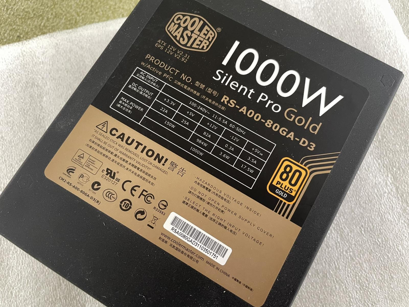 Cooler Master Silent Pro Gold 1000W 80 PLUS Gold - Počítače a hry