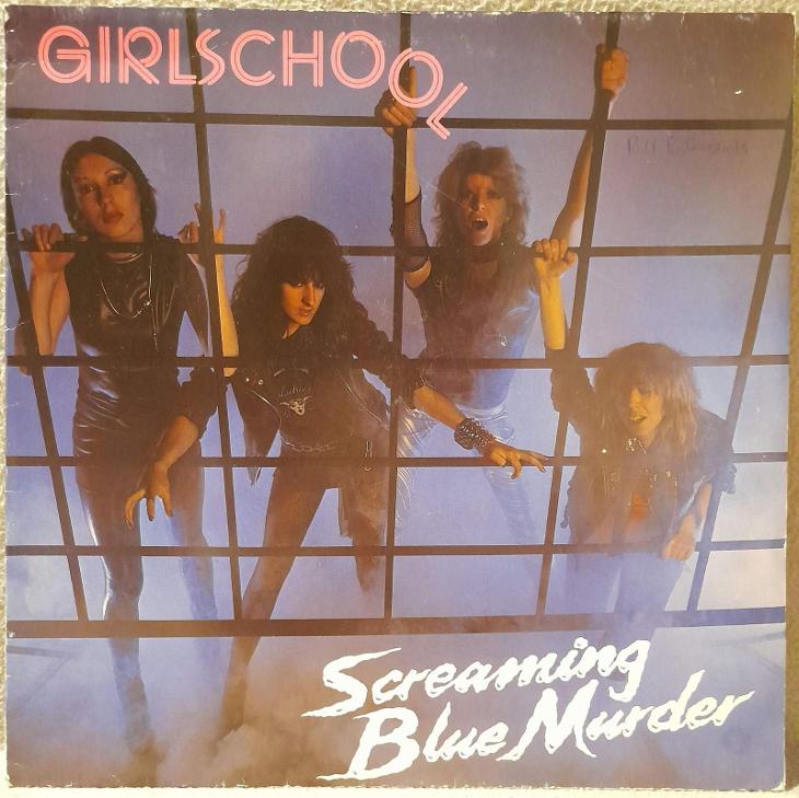 Lp Girlschool Screaming Blue Murder 1982 Ex Aukro