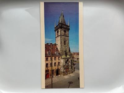 Podlouhlá stará pohlednice - PRAHA 