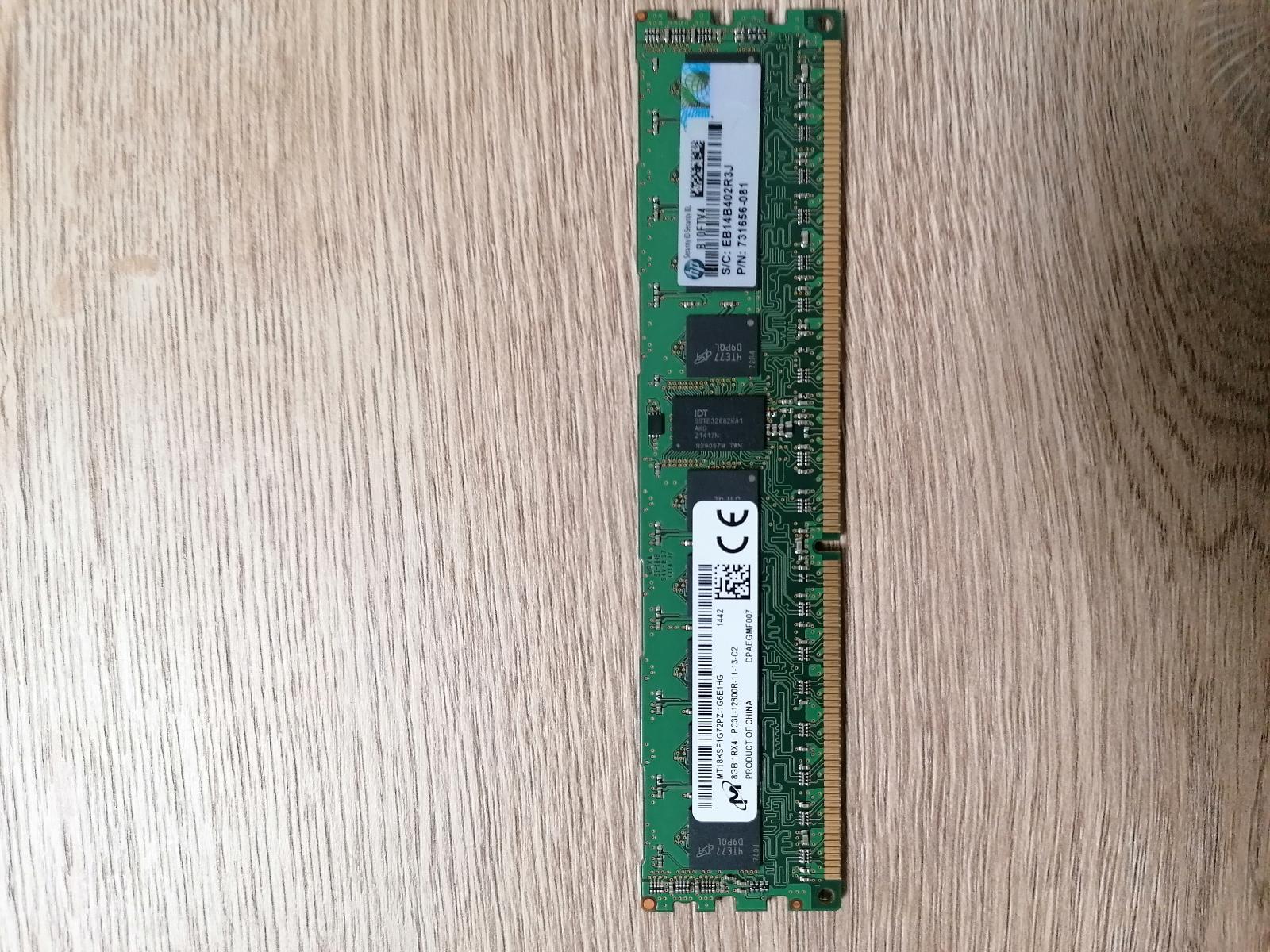 MICRON 8GB PC3L-12800R DDR3-1600 - Počítače a hry