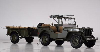 IXO Jeep Willys MB s prívesom