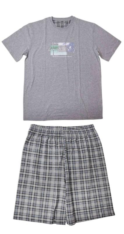 Pánske letné pyžamo Wolf - veľ. XL - šedé - Oblečenie, obuv a doplnky