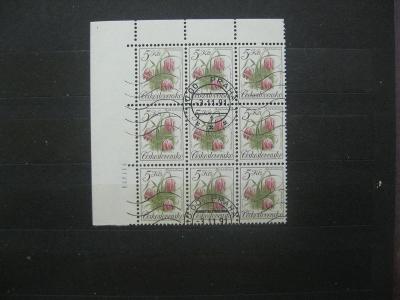 LH devítiblok 2992 - Chráněná květena 1991 - řebčík kostkovaný - H-3č