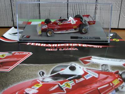 1:43 IXO-F1- FERRARI 312 T2 - N. LAUDA - Champion F1 1977+časopis v AJ