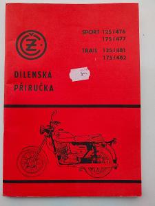 1978 - DÍLENSKÁ PŘÍRUČKA - PRO MOTOCYKLY - SPORT ČZ & TRAIL- 125 - 175