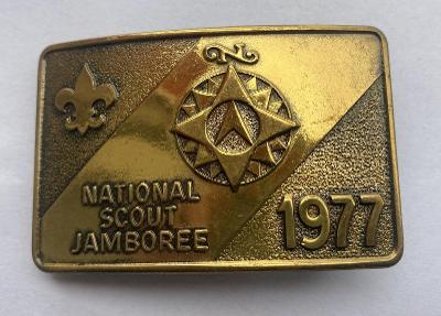Skautská přezka na opasek - USA NATIONAL JAMBOREE 1977