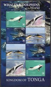 Tonga-Velryby a delfíni 2020**  Mi.Klb.2319-2322 / 250 €