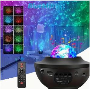 Projektor hvězdné oblohy - Disco párty Light + Bluetooth Repro + USB