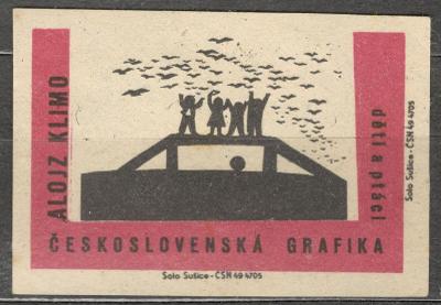 3194b Umění 1963 grafika Alojz Klimo Děti a ptáci, 2x Solo, 02